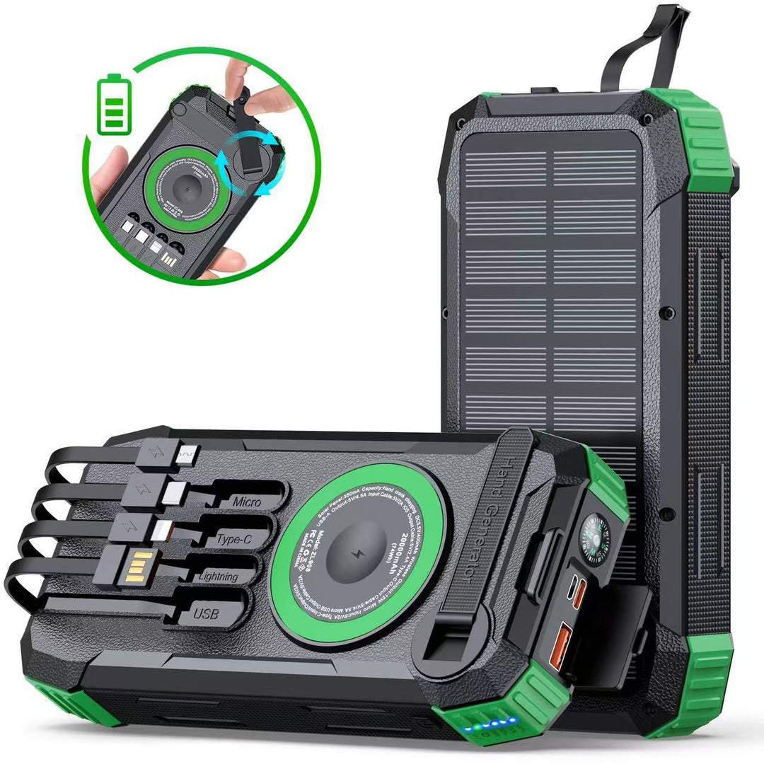 Solar Powerbank with Multifunctional Charger Bowlift