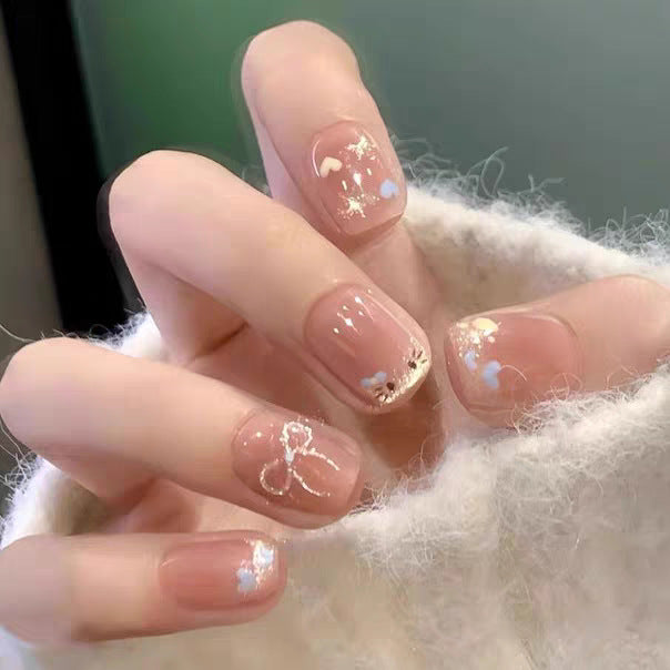 Floral Art Press-On Nail Set Bowlift