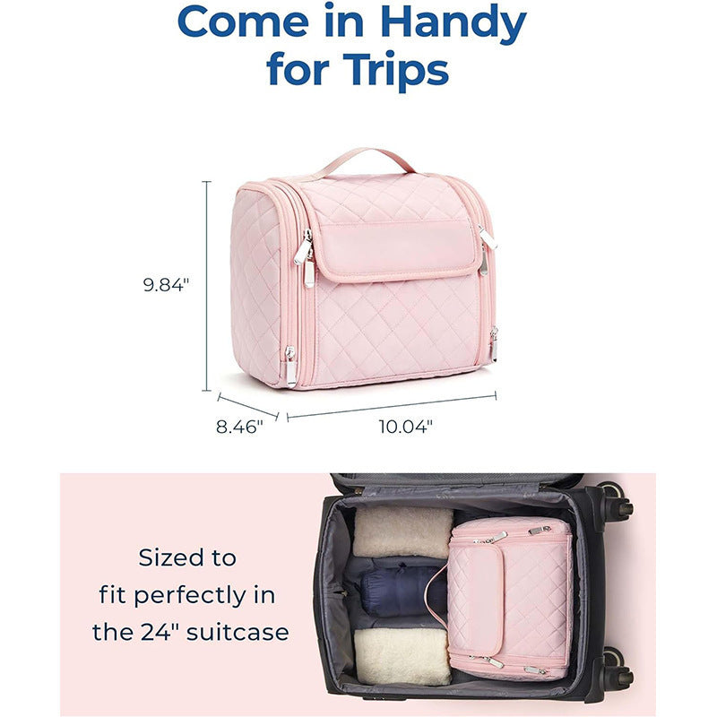 Cosmetic storage bag with removable hook Bowlift