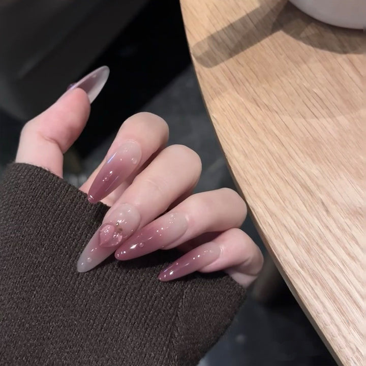 Elegant Sculpted Press-On Nails Bowlift