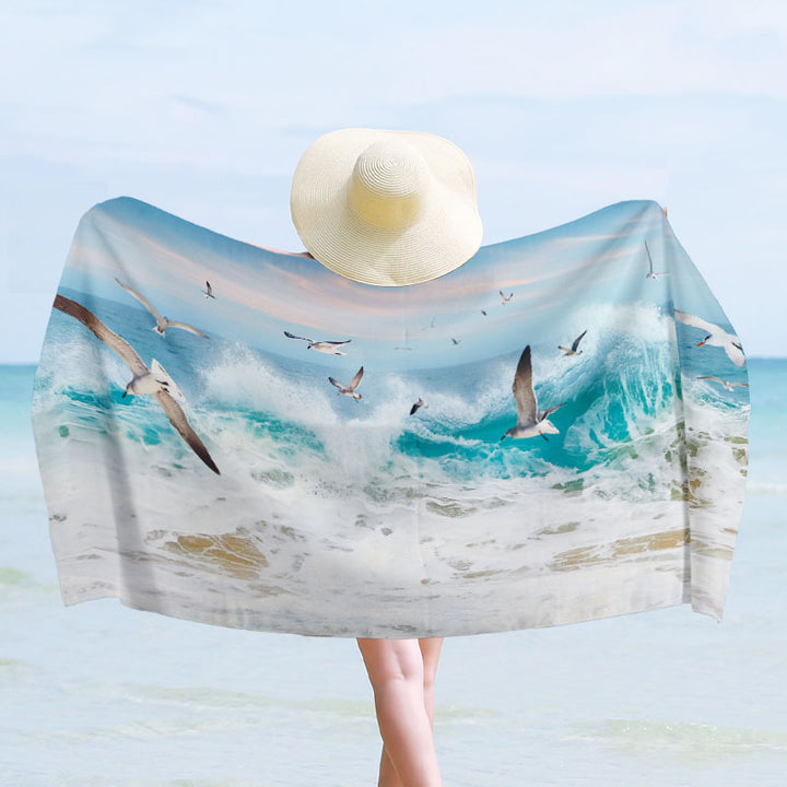 Beach towel with maritime design Bowlift