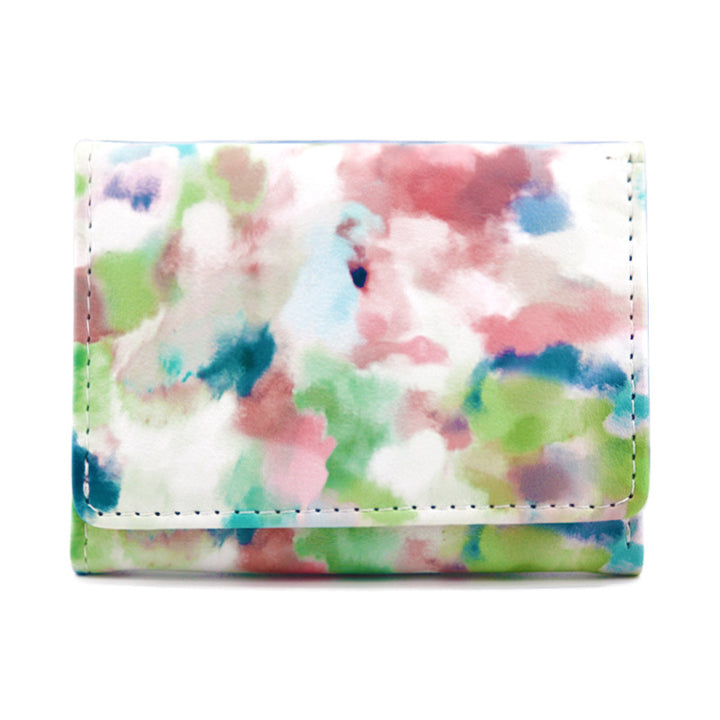 Artistic Patterned Faux Leather Wallet