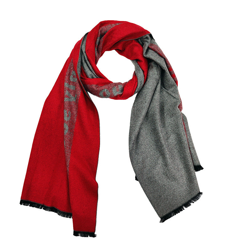 Ladies Elegant and Warm Scarf with Geometric Pattern Bowlift