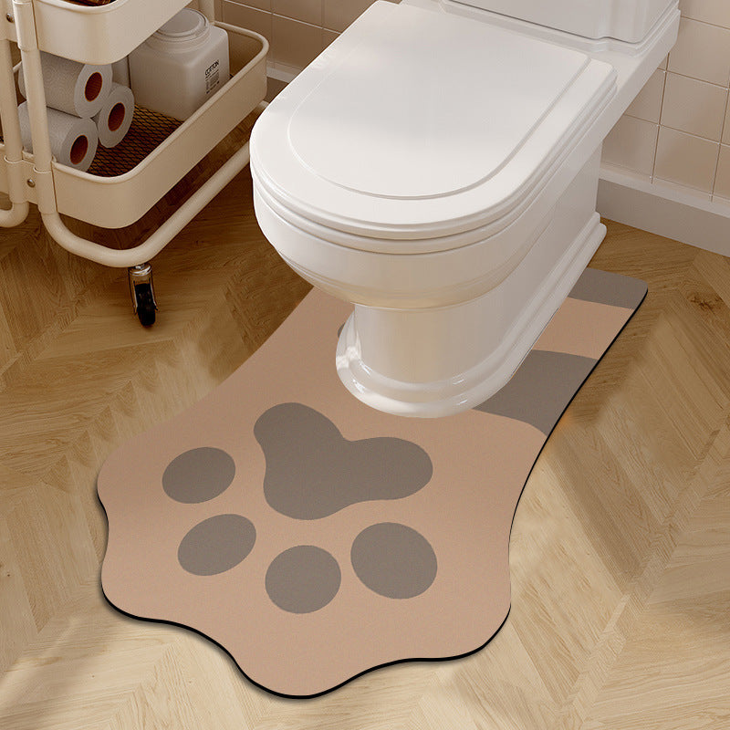 Playful Pet-Themed Bath Mat