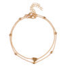 Double Layered Heart Charm Necklace Bowlift