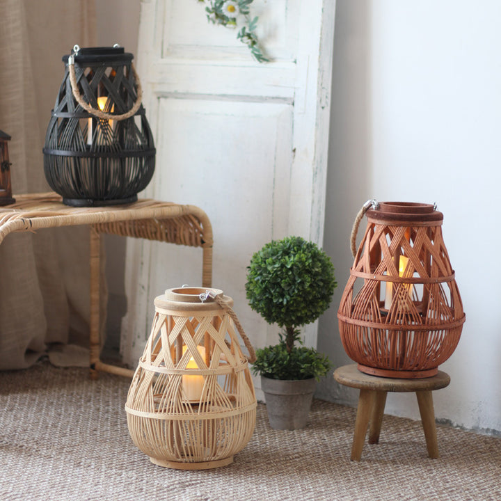 Handmade Rattan Lantern Bowlift