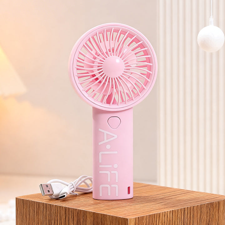 Women's Portable Hand Fan with USB Charging Function and Ergonomic Design Bowlift 1782398222