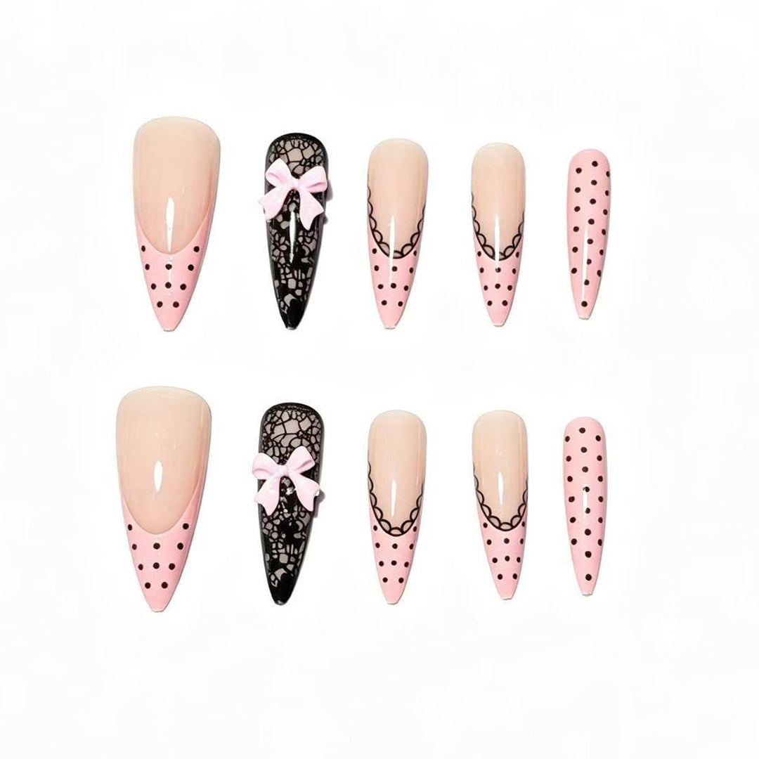 Chic Elegant Press-On Nail Tips Bowlift
