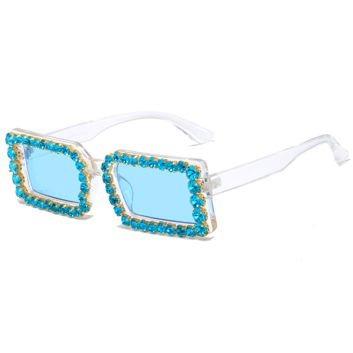 Women's fashionable sunglasses with glittering frame embellishment Bowlift