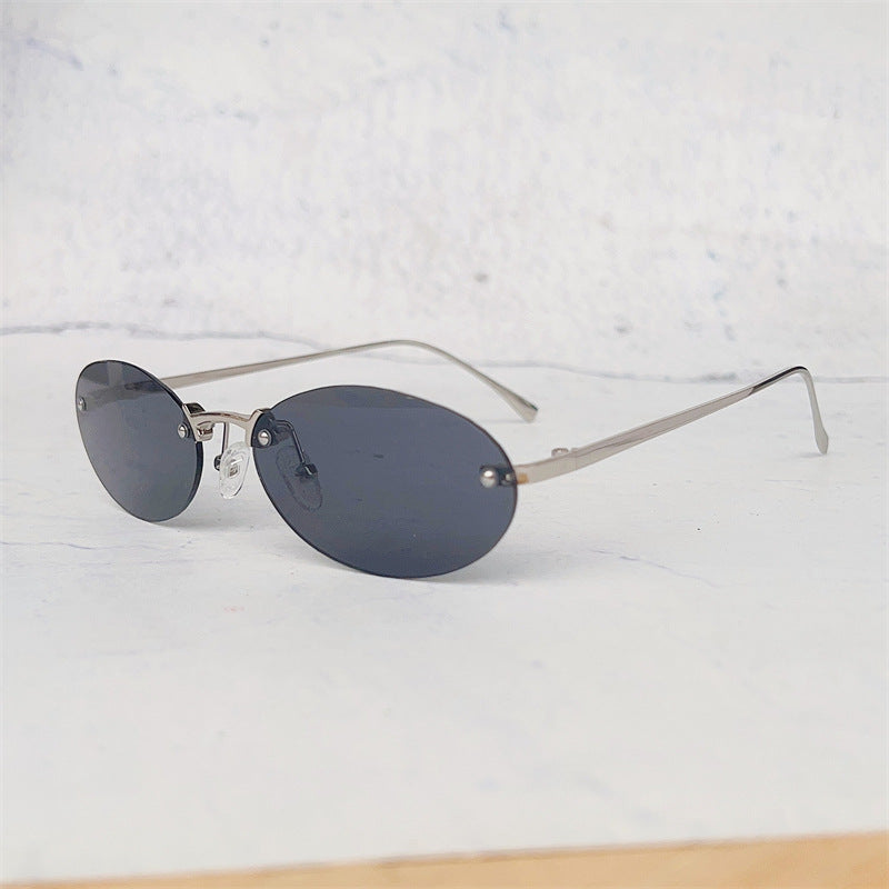 Minimalist Oval Frame Glasses Bowlift
