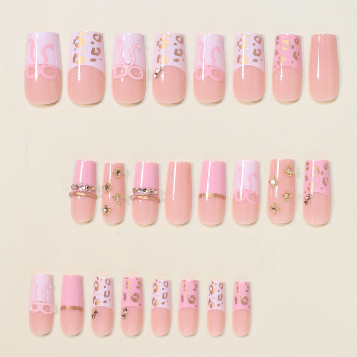 Decorative Long Stiletto Nail Art Tips Bowlift
