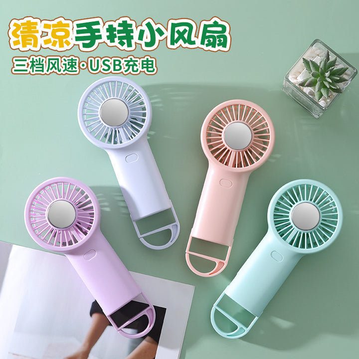 Ladies practical handheld fan with ergonomic handle Bowlift