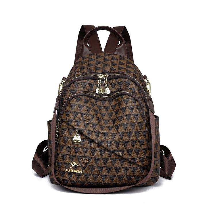 Stylish Geometric Pattern Backpack