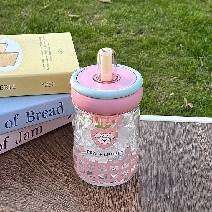 Women's Insulated Drinking Bottle with Innovative Lid and Cheerful Design Bowlift
