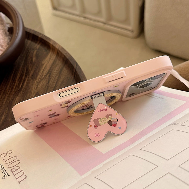 Heart-shaped hand mirror Bowlift