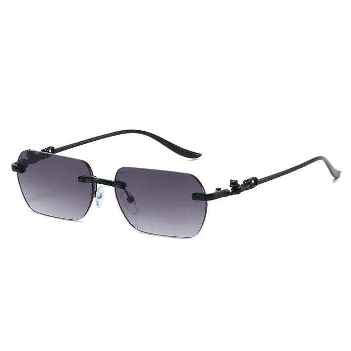 Ladies elegant half-rim glasses with decorative details Bowlift
