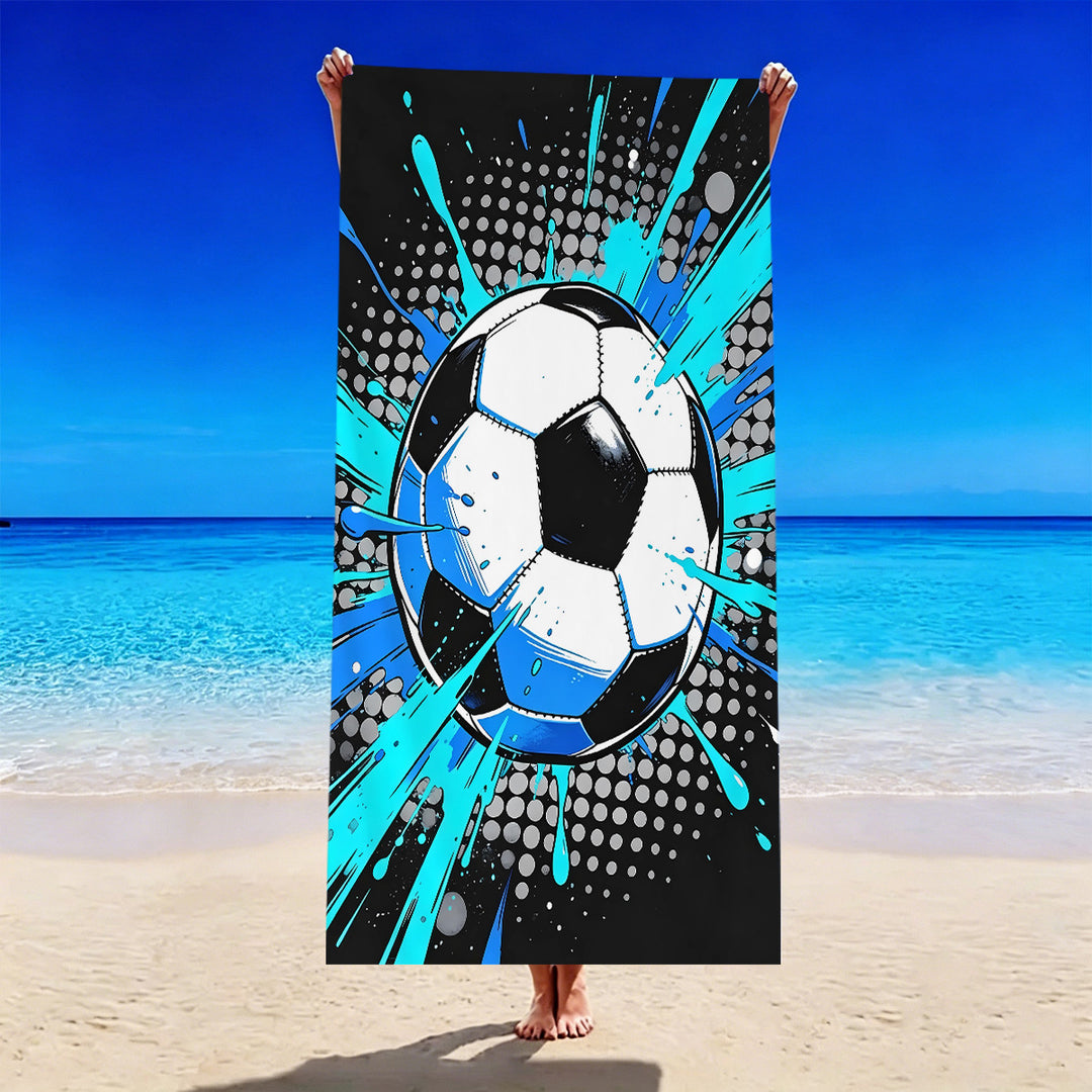 Football-themed beach towel Bowlift
