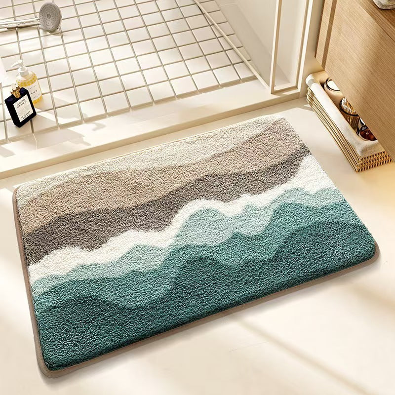 Plush Cat Theme Bath Mat