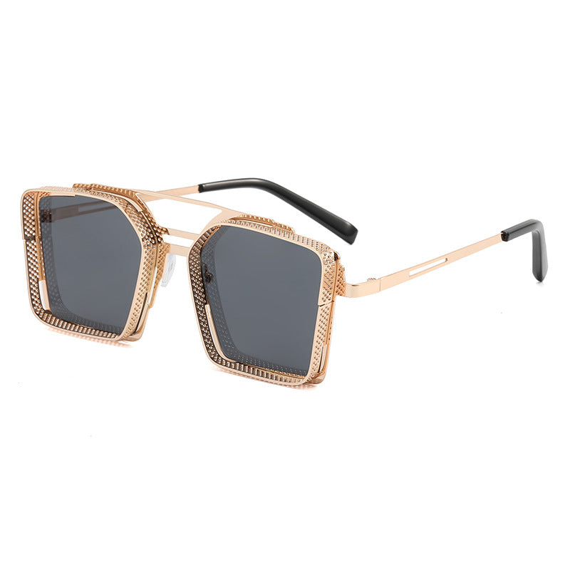 Women's oversized sunglasses with luxurious design and geometric frame Bowlift