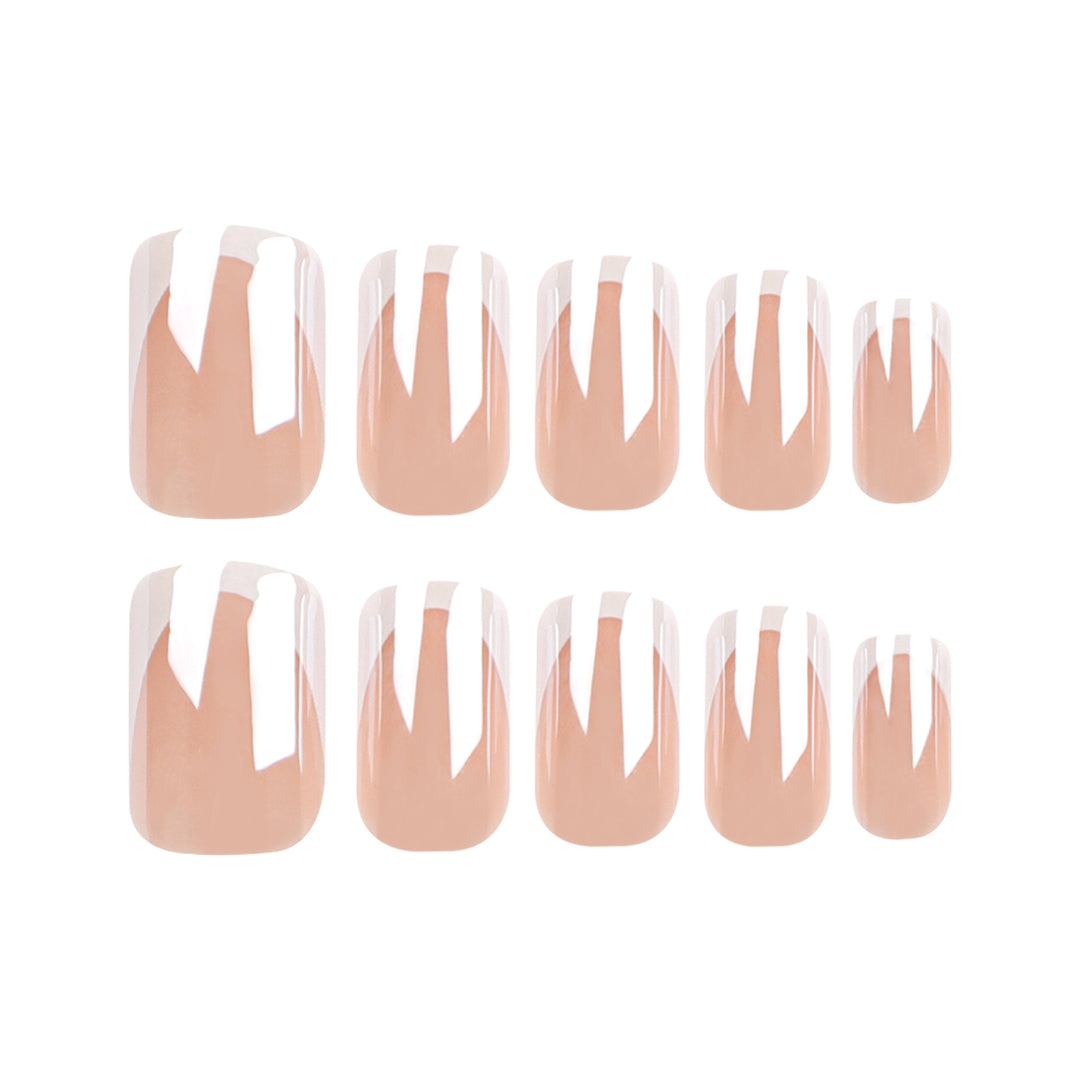 Elegant Nail Art with French Tip Molding Bowlift