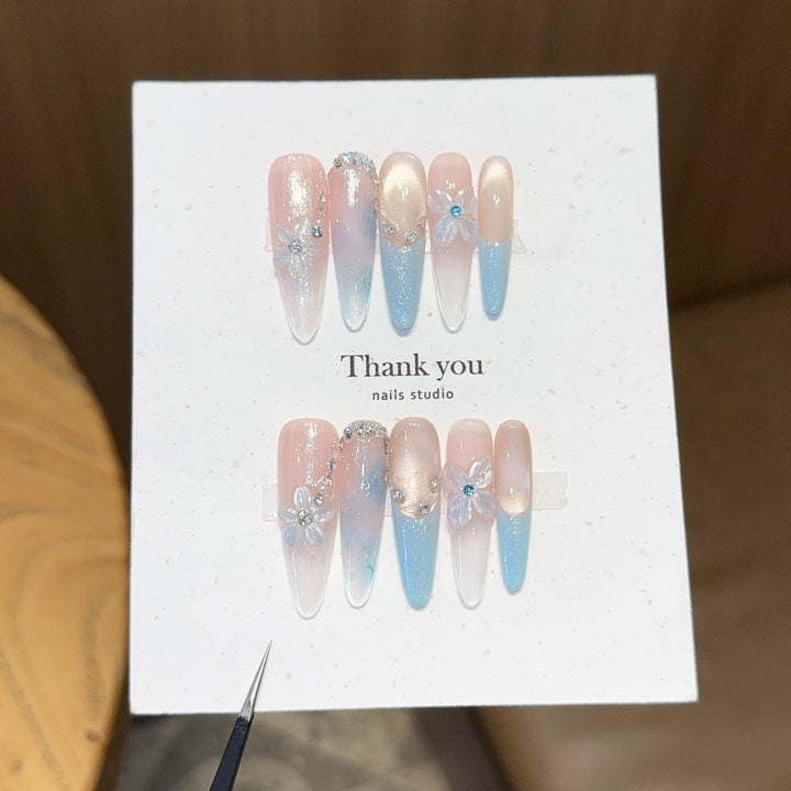 Elegant Artificial Nail Tips Set Bowlift