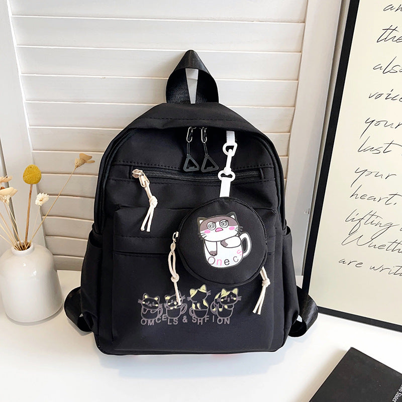 Cute Illustrated Cat Design Backpack