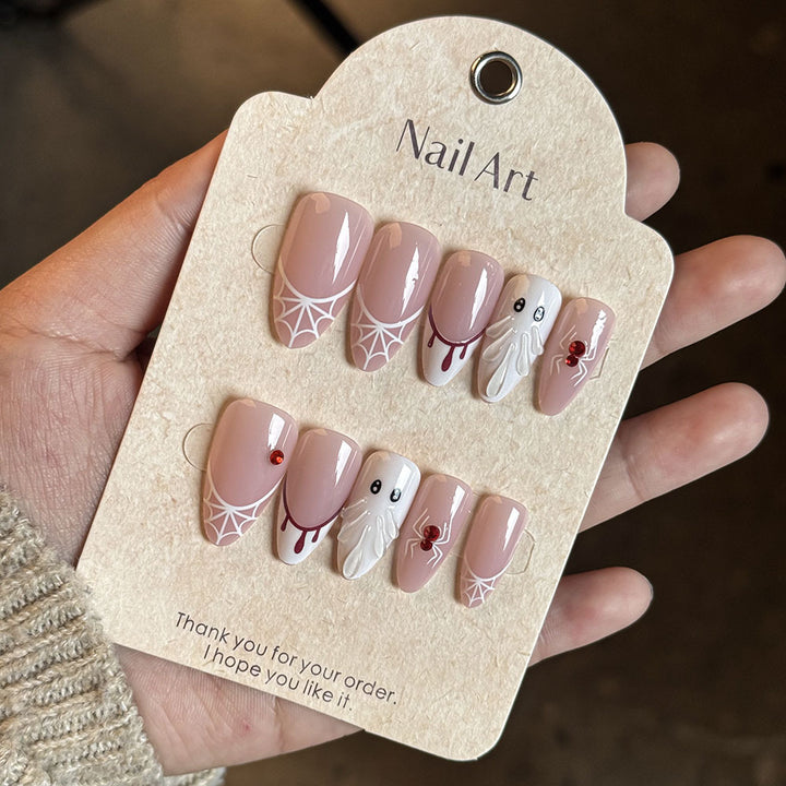 Creative Themed Press-On Nail Set Bowlift