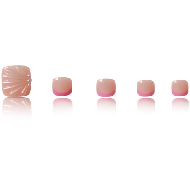 Decorative Press-On Toe Nail Art Bowlift