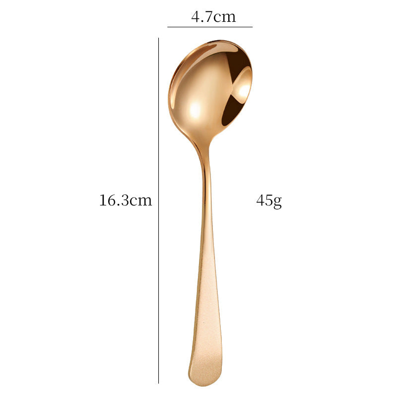 Elegant Dessert Spoon with High-Quality and Non-Slip Grip Design Bowlift