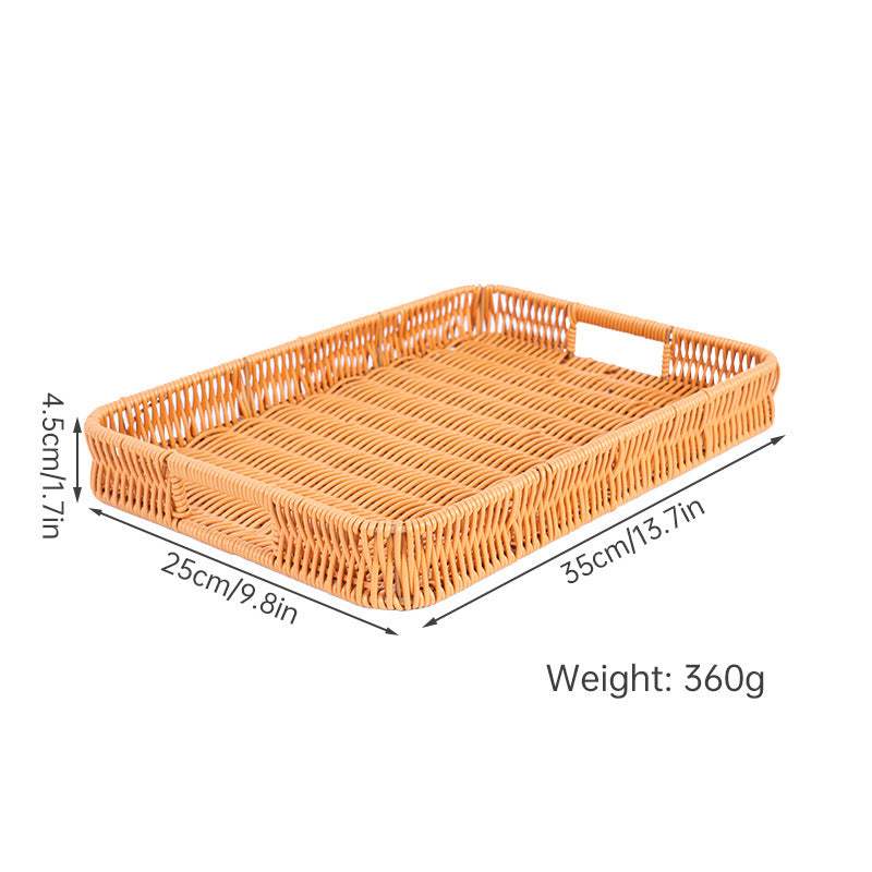 Rectangular Woven Serving Tray Bowlift