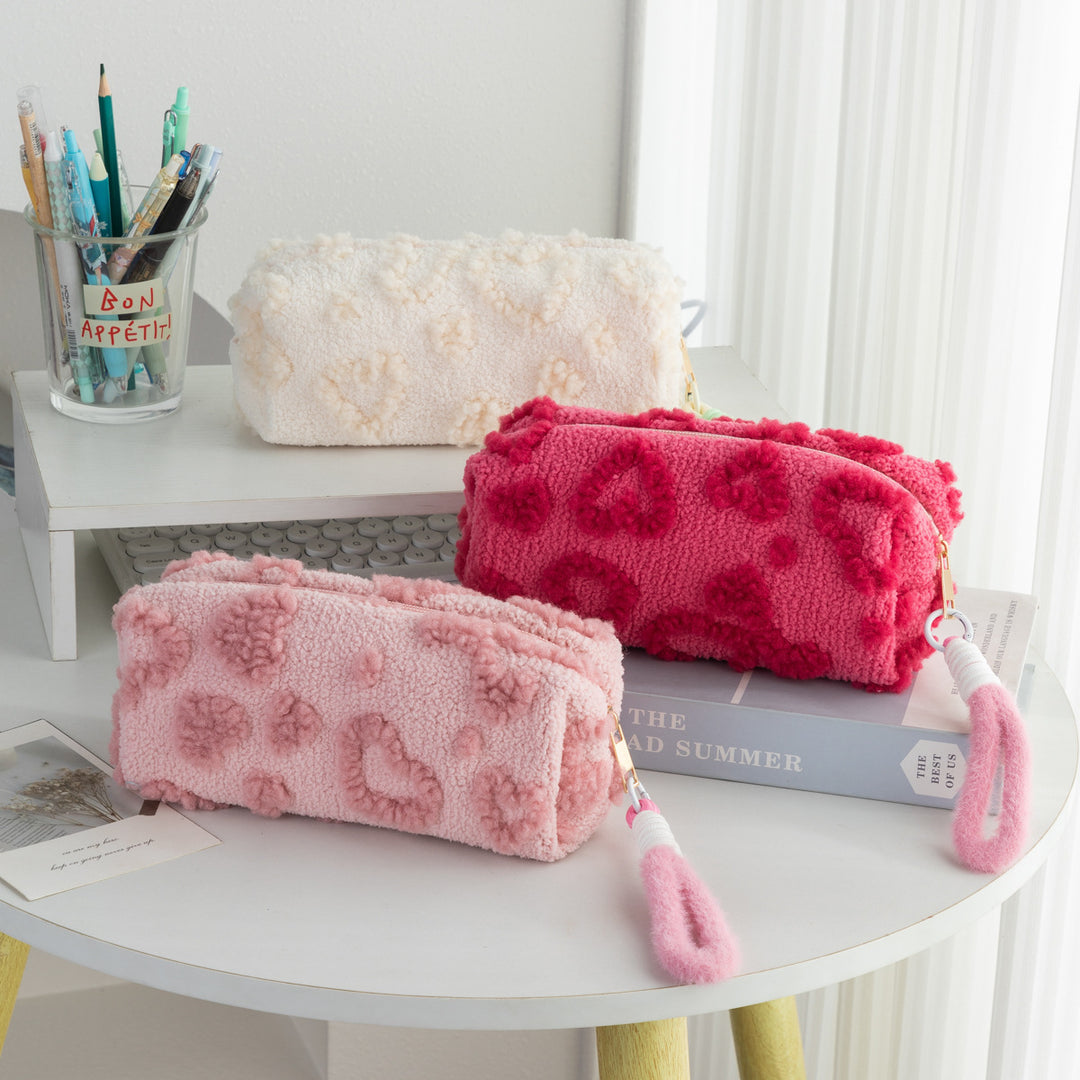 Plush Textured Pencil Case Bowlift