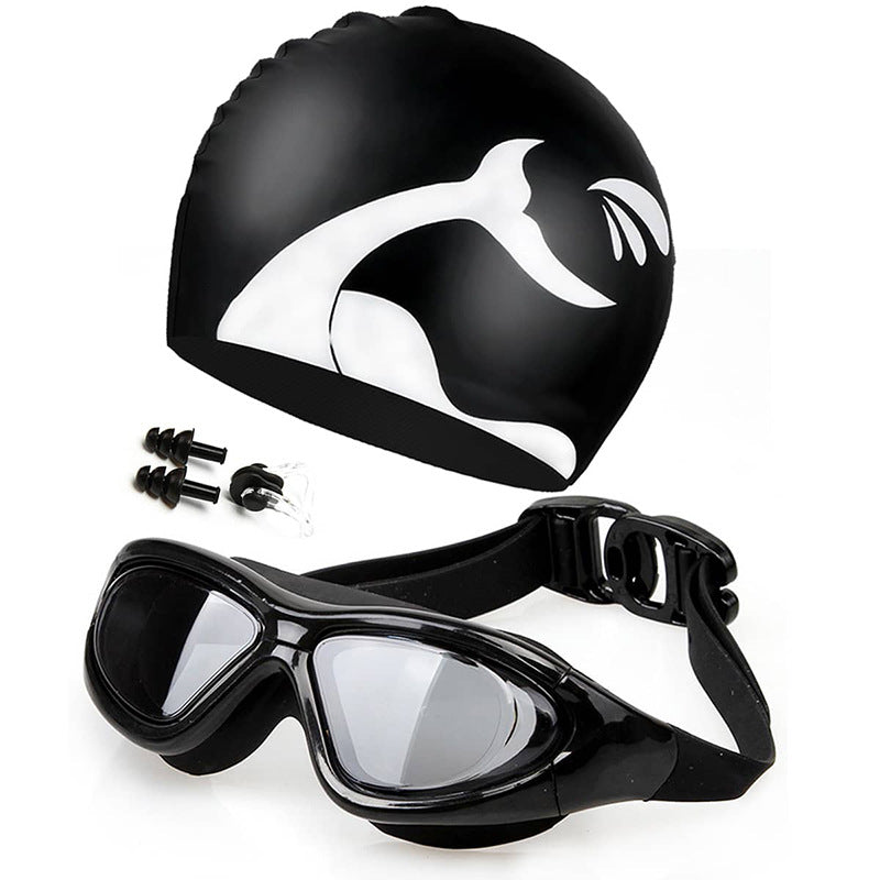 Swim set with comfort swim goggles and cap Bowlift