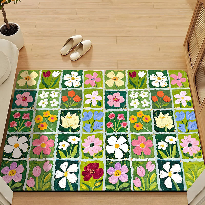 Floral Patchwork Indoor Mat