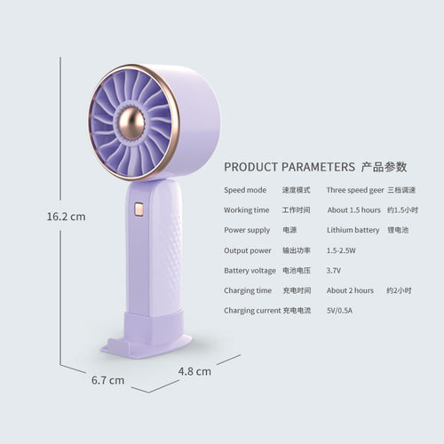 Portable Rechargeable Mini Fan Bowlift