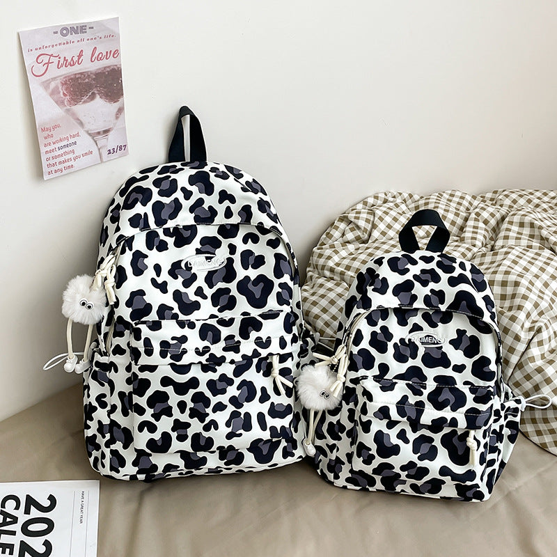 Stylish Cheetah Print Backpack
