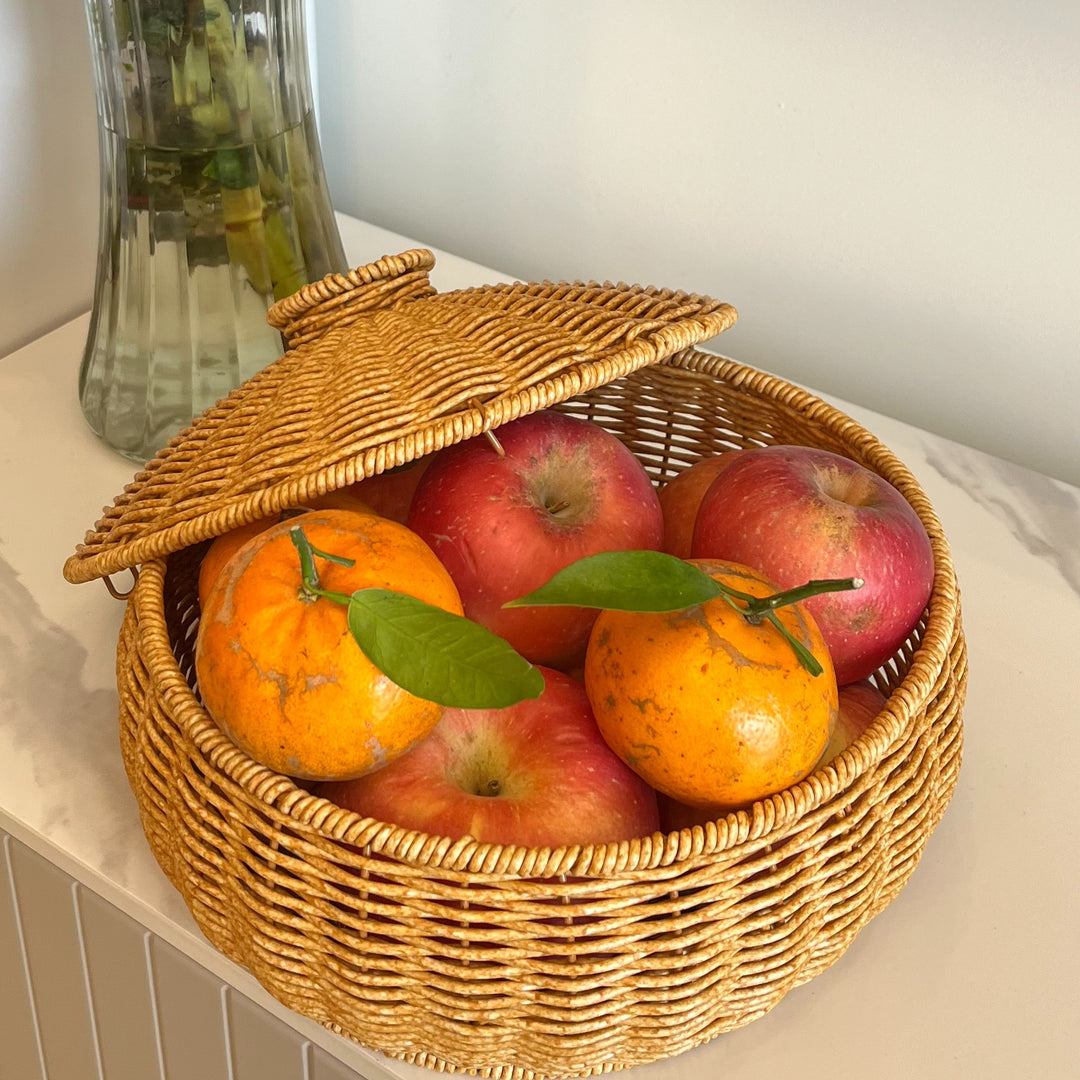 Handwoven Decorative Storage Container Bowlift