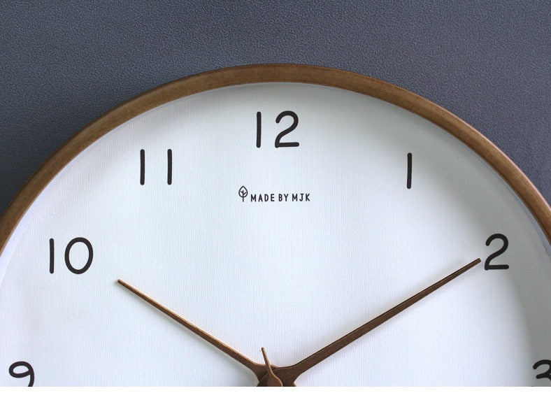 BowLift | Simple analog solid wood wall clock for home – timeless and elegant!