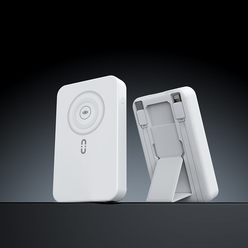 Portable power bank with integrated stand function and fast charging system Bowlift