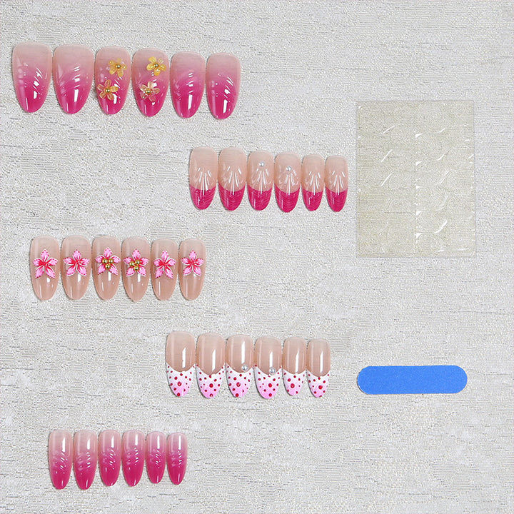 Nail art set with floral and elegant decorations Bowlift