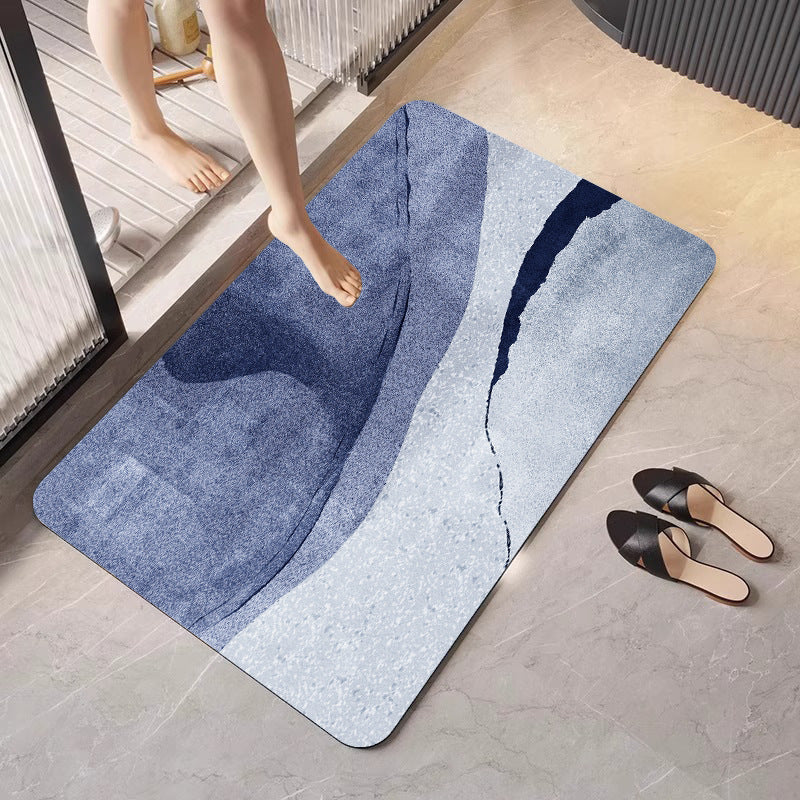 Elegant Monogrammed Bathroom Mat Bowlift