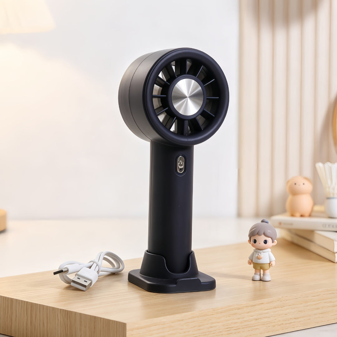 Women's Portable Handheld Fan with Multifunctional Charging Port Bowlift