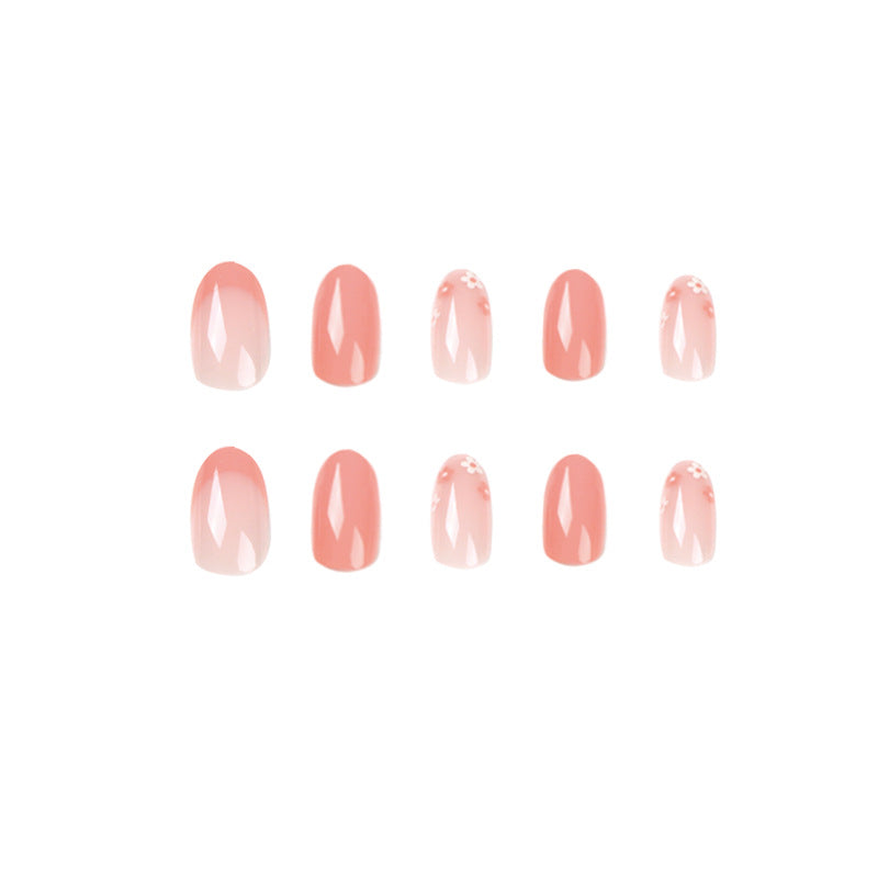 Artificial nail art with elegant floral design Bowlift