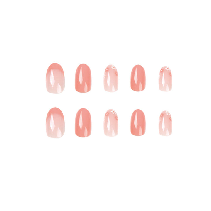 Artificial nail art with elegant floral design Bowlift