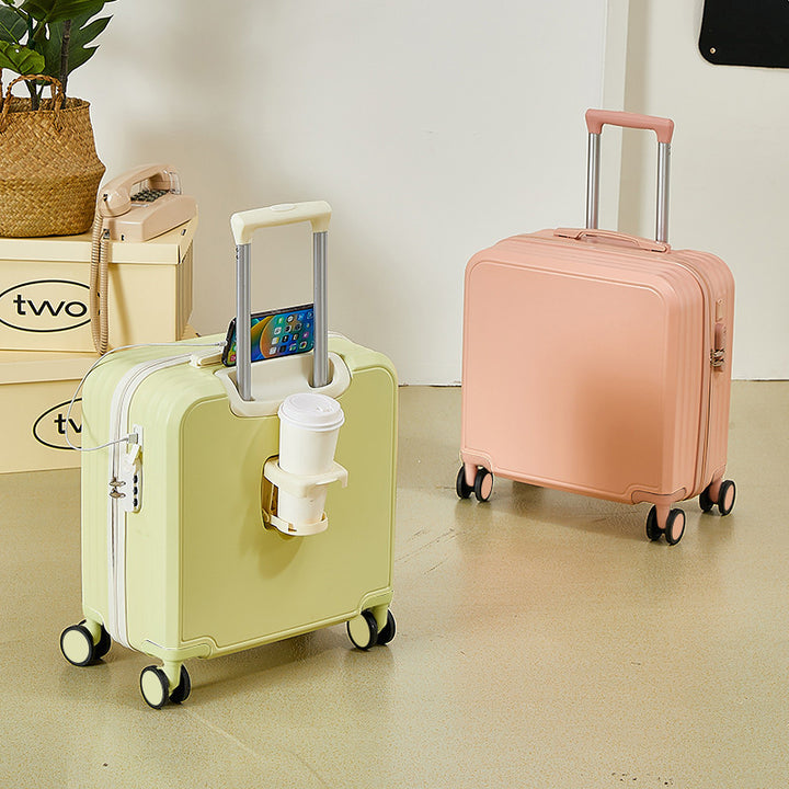 Men's Lightweight Compact Travel Suitcase Bowlift