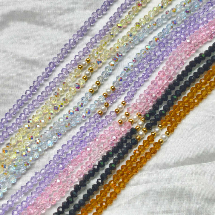 Elegant glasses holder chain with colorful beads Bowlift