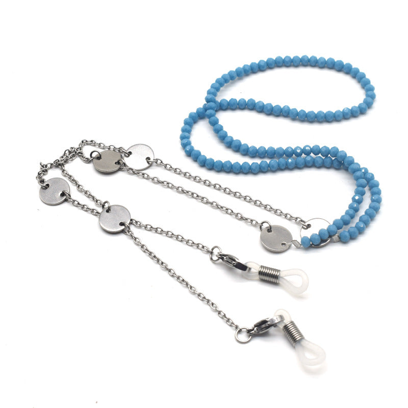 Multi-Detail Beaded Eyewear Chain Bowlift
