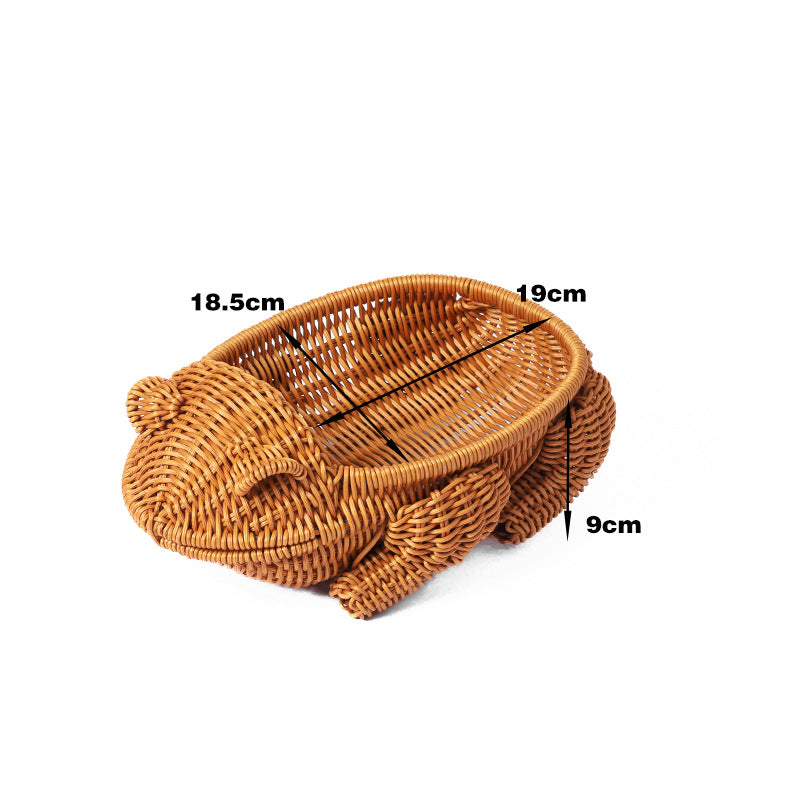 Decorative Wicker Duck Bowlift