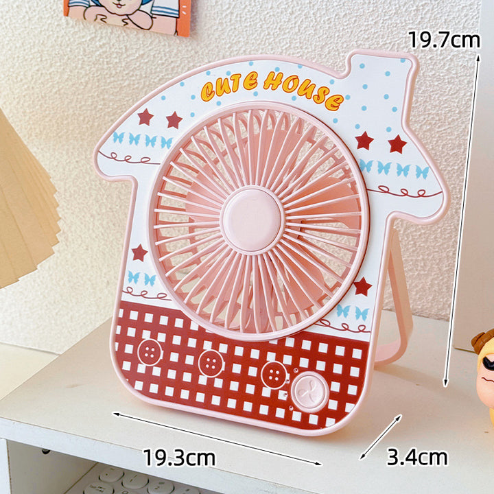 Ladies portable table fan with cute design Bowlift