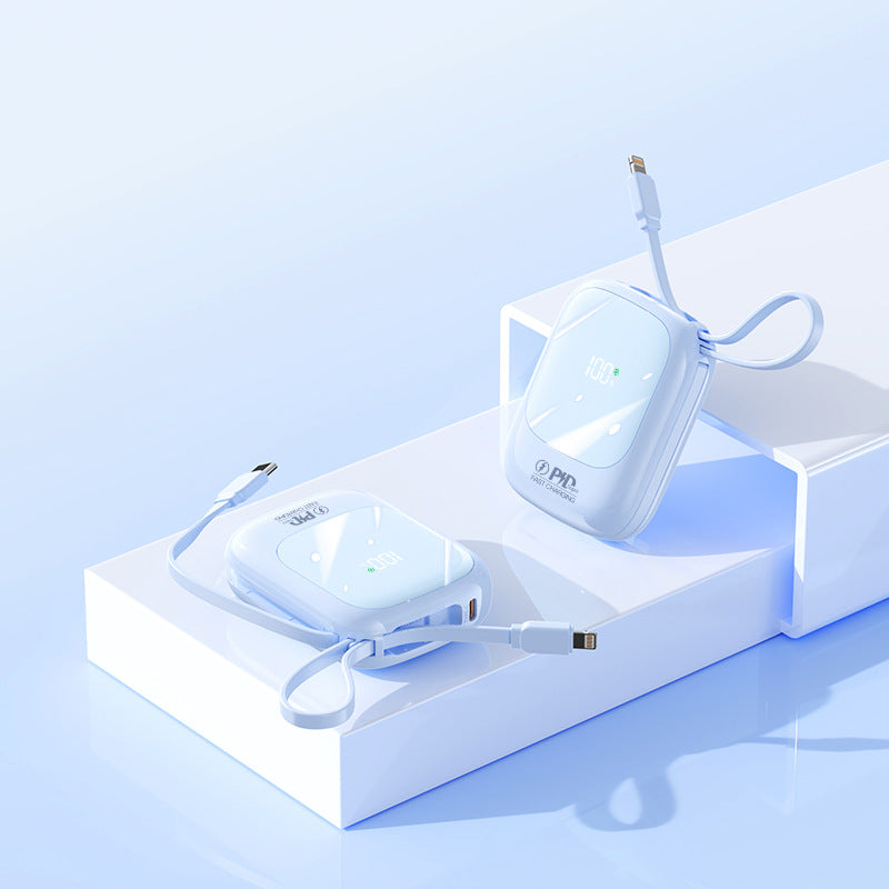 Portable power bank with integrated fast charging function and LED status display Bowlift