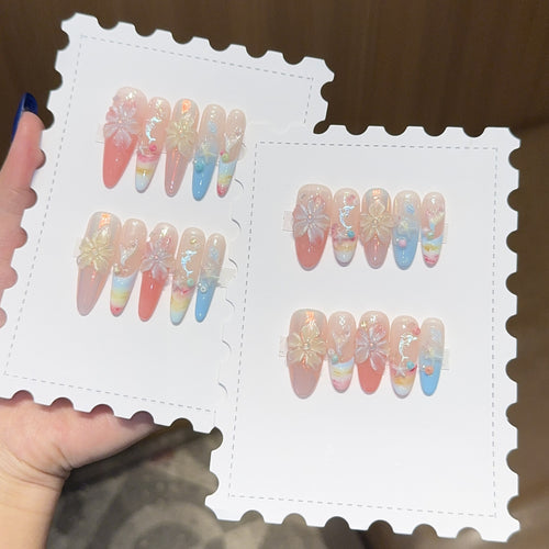 Artificial Flowers Nail Tips Bowlift